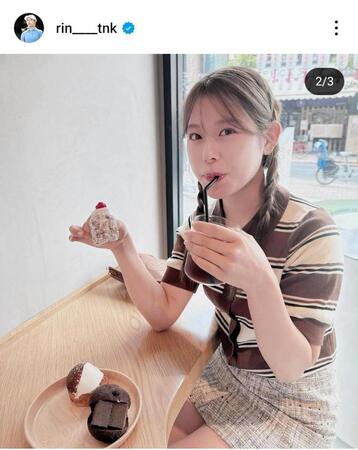 吉田鈴のインスタグラム（＠ｒｉｎ＿ｔｎｋ）から