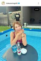 金田久美子のインスタグラム（＠ｋｉｎｋｕｍｉｒｉｎｇｏ９３）から