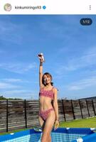 金田久美子のインスタグラム（＠ｋｉｎｋｕｍｉｒｉｎｇｏ９３）から