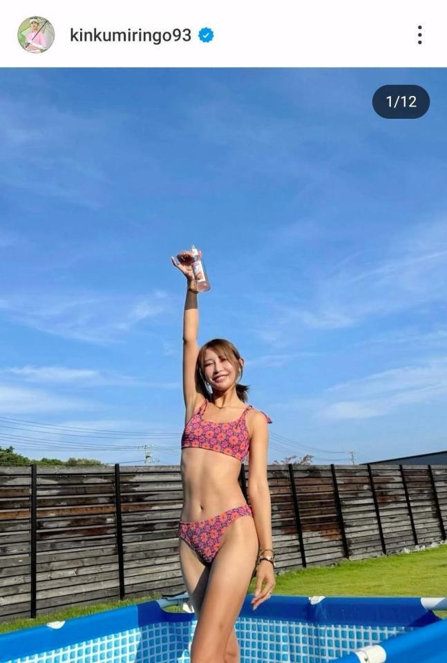 金田久美子のインスタグラム（＠ｋｉｎｋｕｍｉｒｉｎｇｏ９３）から