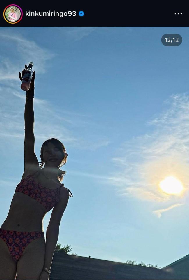 金田久美子インスタグラム（ｋｉｎｋｕｍｉｒｉｎｇｏ９３）より