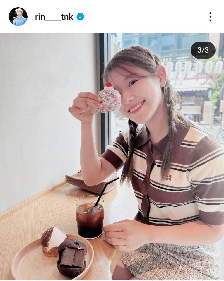 吉田鈴のインスタグラム（＠ｒｉｎ＿ｔｎｋ）から
