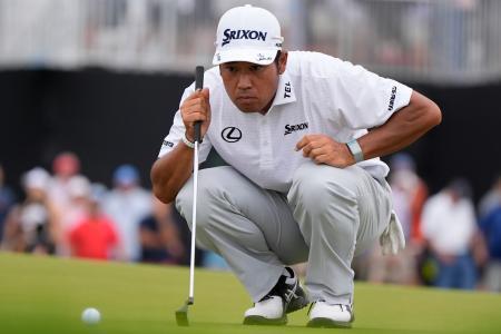松山英樹、２４位に後退　米男子ゴルフ最終戦第２日
