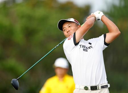 　第１日、８アンダーで首位の稲森佑貴＝芥屋ＧＣ