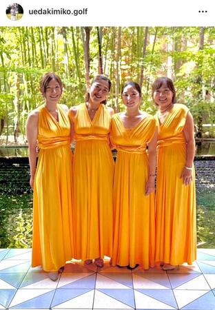植田希実子インスタグラム（ｕｅｄａｋｉｍｉｋｏ．ｇｏｌｆ）より