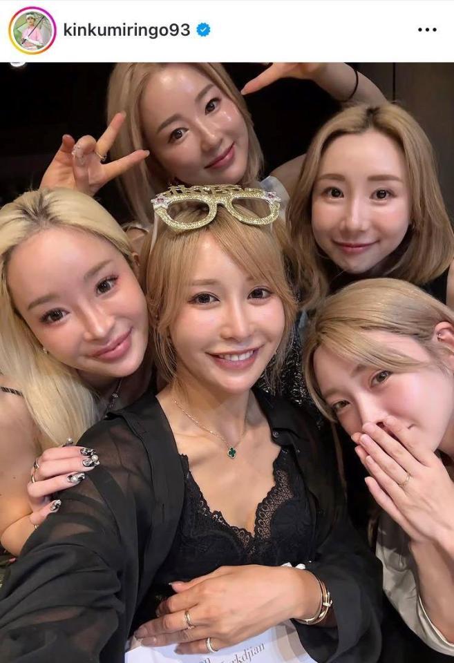 金田久美子インスタグラム（ｋｉｎｋｕｍｉｒｉｎｇｏ９３）より