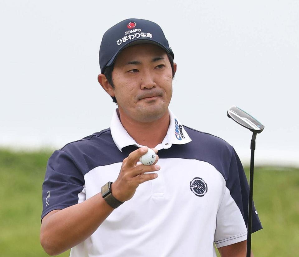 　第１日、４位タイの金谷拓実（撮影・佐々木彰尚）