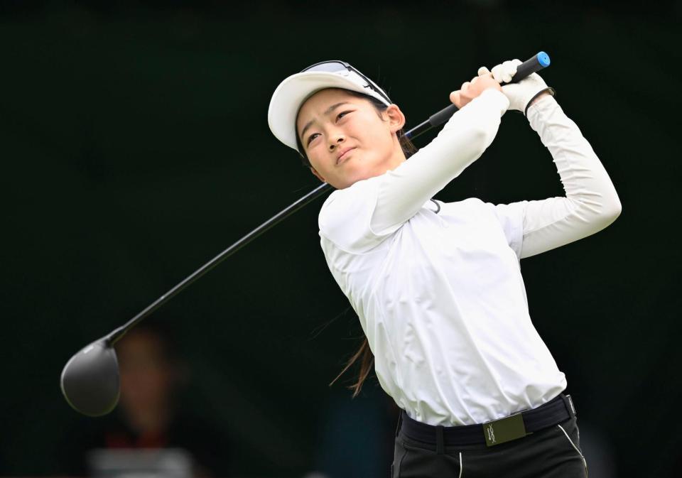 　最終日、通算６アンダーで１５位となったアマチュアの赤穂未来