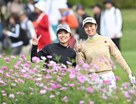 佐久間朱莉　出た圧巻の６４！２位に８打差で独走　大会レコードＶ王手　同組の岩井明や河本も脱帽