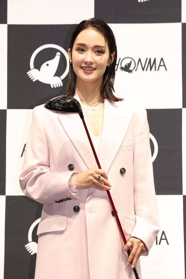 　アンバサダーに就任した剛力彩芽（撮影・佐々木彰尚）