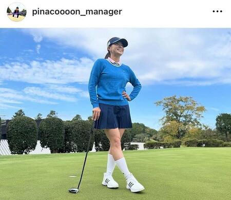 　渋野日向子マネジャーのインスタグラム（ｐｉｎａｃｏｏｏｏｎ＿ｍａｎａｇｅｒ）より
