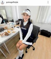 　河本結のインスタグラム＠ｙｕｉｎｏｇｏｌｆｓｔｙｌｅ（１０月２７日付）より