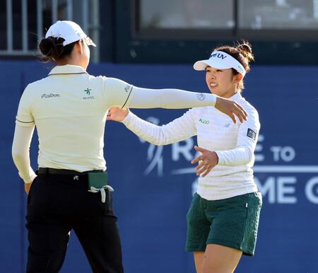 山下美夢有が２週連続優勝へ好発進　７アンダーで畑岡奈紗と並んで首位タイ「伸ばし合いについていけるよう」