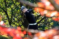 　好ショットを連発する佐久間朱莉