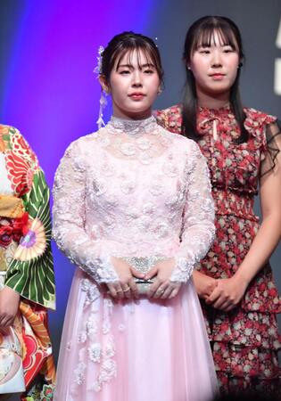 　ＪＬＰＧＡアワードに２０２５に登壇した吉田優利（撮影・開出牧）