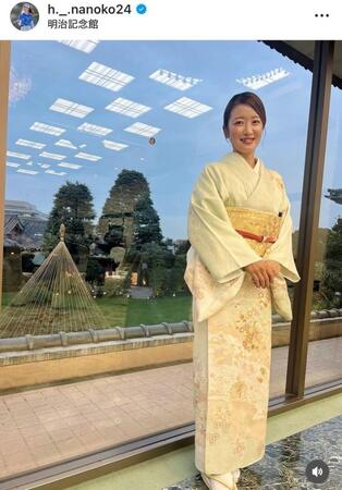 　林菜乃子インスタグラム（ｈ．＿．ｎａｎｏｋｏ２４）より