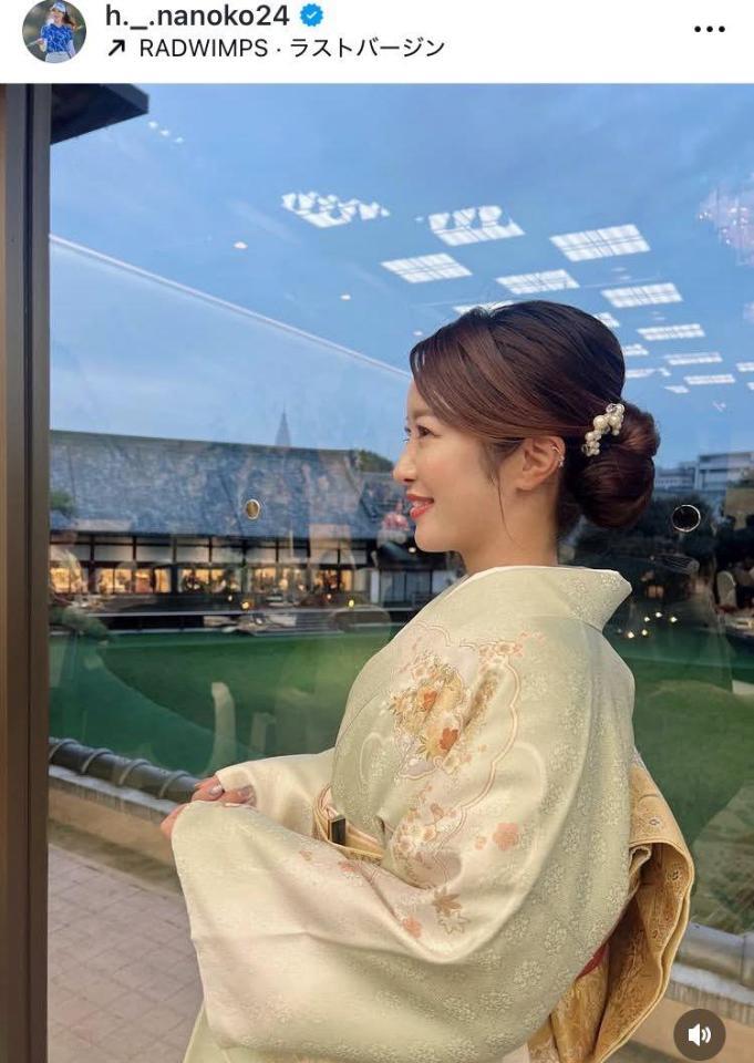 　林菜乃子インスタグラム（ｈ．＿．ｎａｎｏｋｏ２４）より