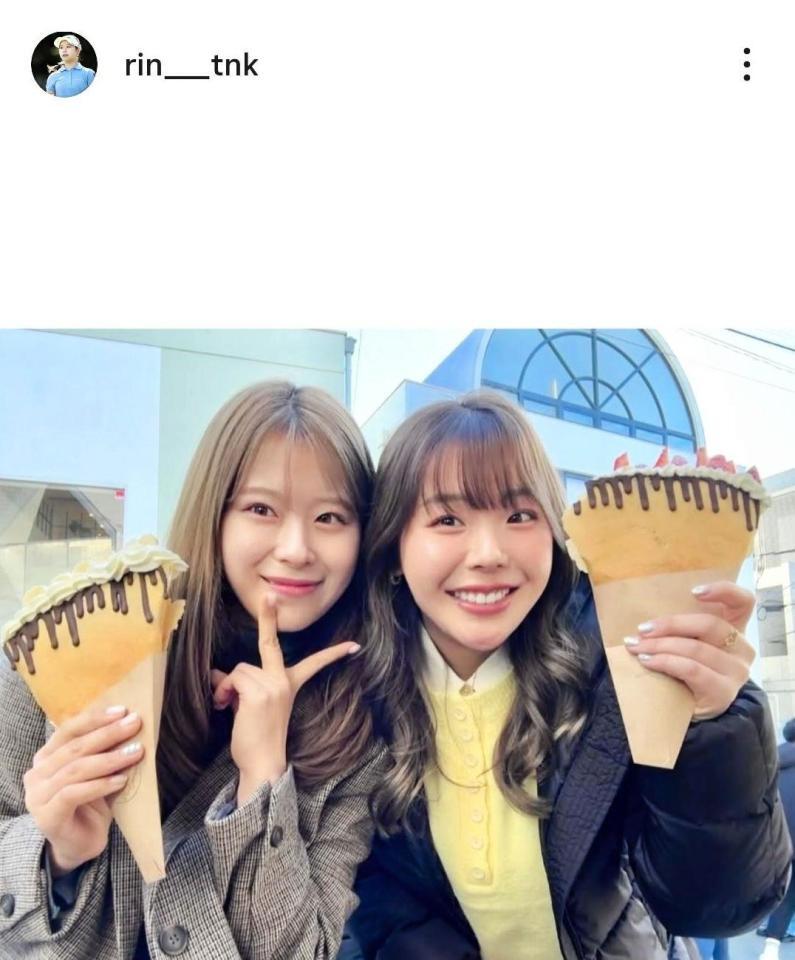 吉田鈴のインスタグラム（＠ｒｉｎ＿ｔｎｋ）から