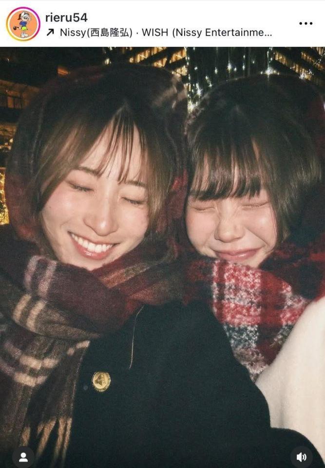 　渋沢莉絵留インスタグラム（ｒｉｅｒｕ５４）より