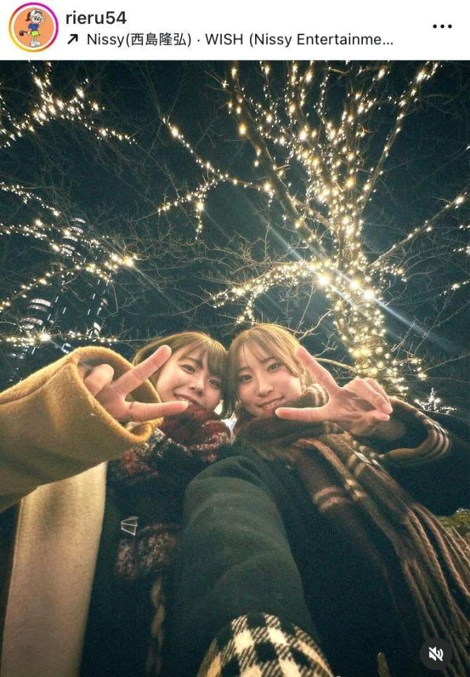 　渋沢莉絵留インスタグラム（ｒｉｅｒｕ５４）より