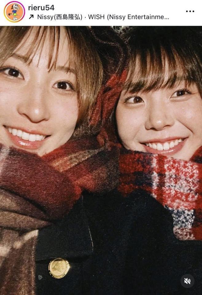 　渋沢莉絵留インスタグラム（ｒｉｅｒｕ５４）より