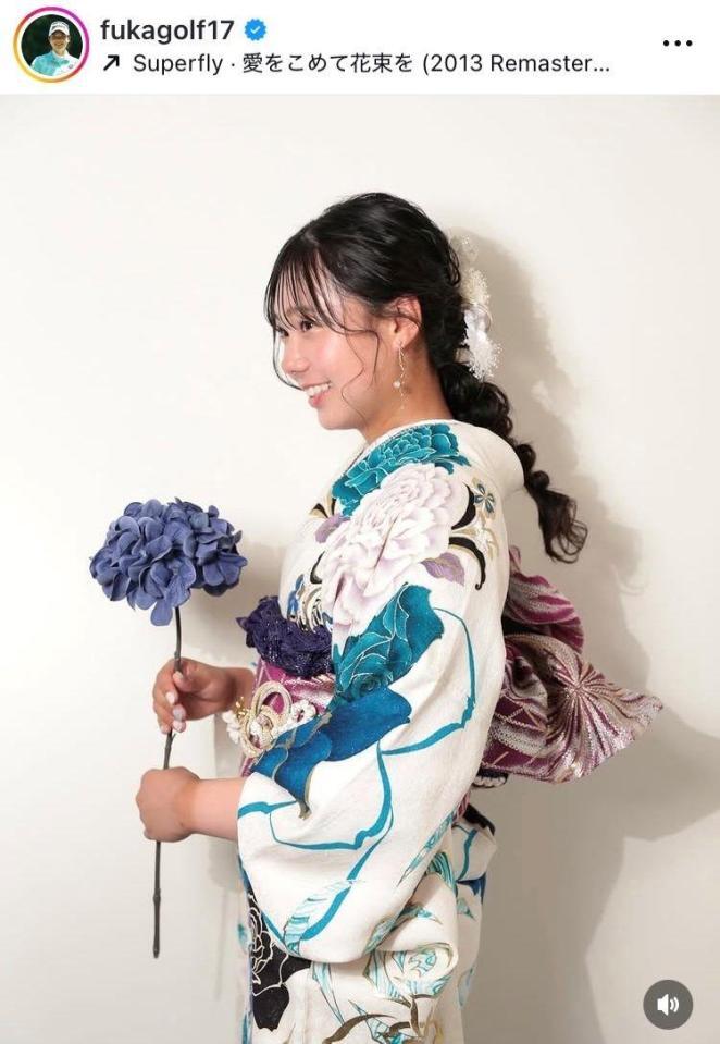 菅楓華インスタグラム（ｆｕｋａｇｏｌｆ１７）より