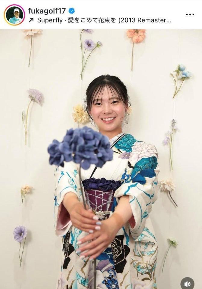 菅楓華インスタグラム（ｆｕｋａｇｏｌｆ１７）より