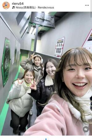 渋沢莉絵留のインスタグラム＠ｒｉｅｒｕ５４より