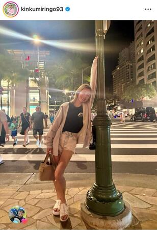 金田久美子インスタグラム（ｋｉｎｋｕｍｉｒｉｎｇｏ９３）より