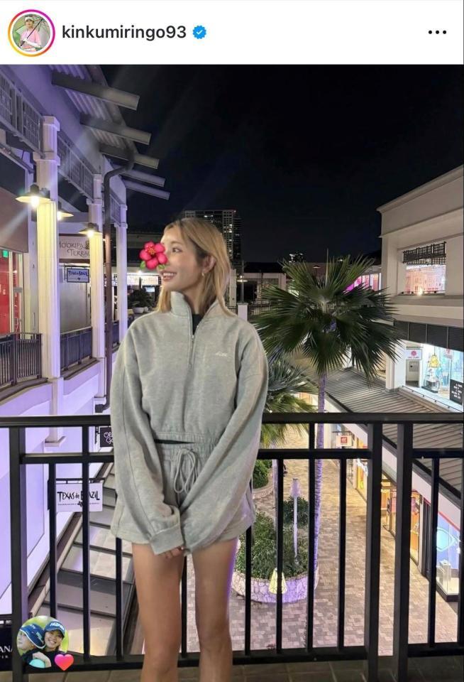 金田久美子インスタグラム（ｋｉｎｋｕｍｉｒｉｎｇｏ９３）より