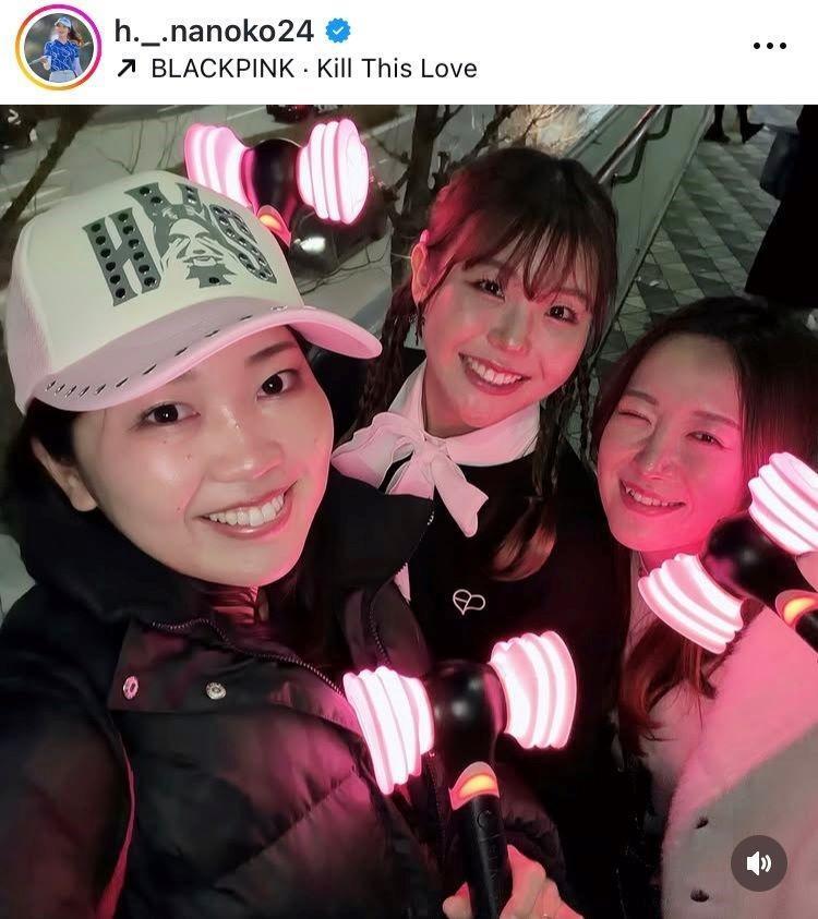 林菜乃子インスタグラム（ｈ．＿．ｎａｎｏｋｏ２４）より