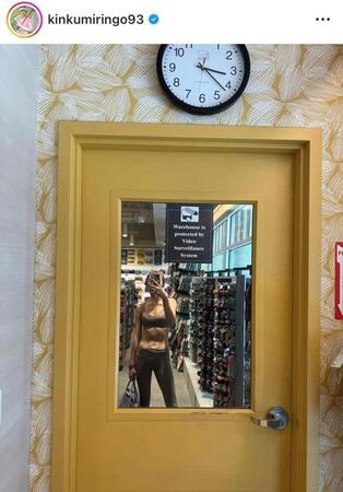 金田久美子インスタグラム（ｋｉｎｋｕｍｉｒｉｎｇｏ９３）より