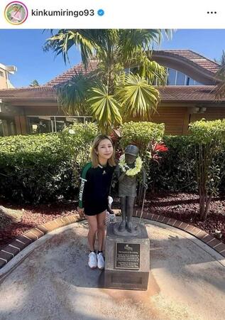 金田久美子インスタグラム（ｋｉｎｋｕｍｉｒｉｎｇｏ９３）より