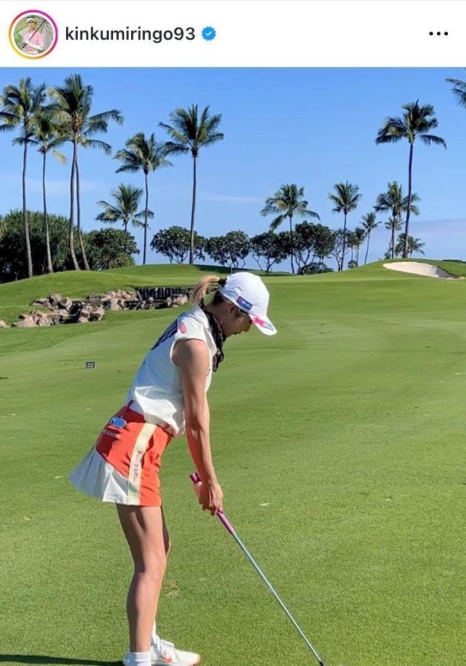 金田久美子インスタグラム（ｋｉｎｋｕｍｉｒｉｎｇｏ９３）より