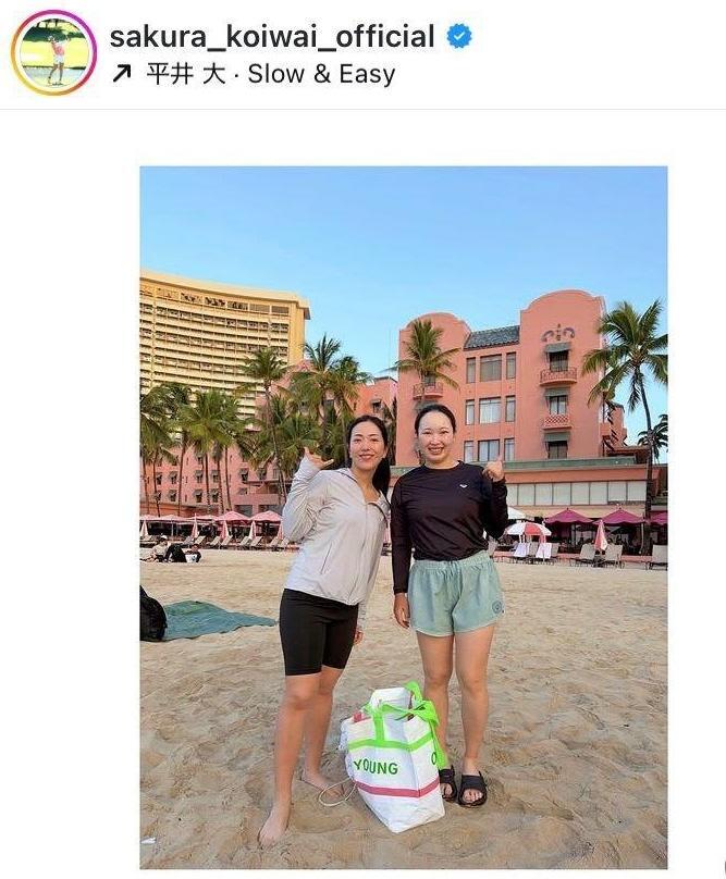 小祝さくらインスタグラム（ｓａｋｕｒａ＿ｋｏｉｗａｉ＿ｏｆｆｉｃｉａｌ）より