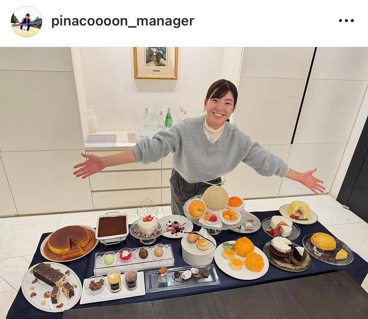 渋野日向子マネジャー公式インスタグラム（ｐｉｎａｃｏｏｏｏｎ＿ｍａｎａｇｅｒ）より