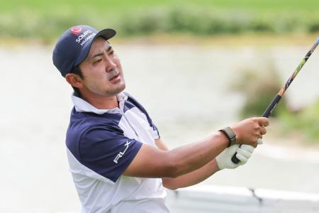 　金谷拓実＝１日、パームビーチガーデンズ（ロイター＝共同）