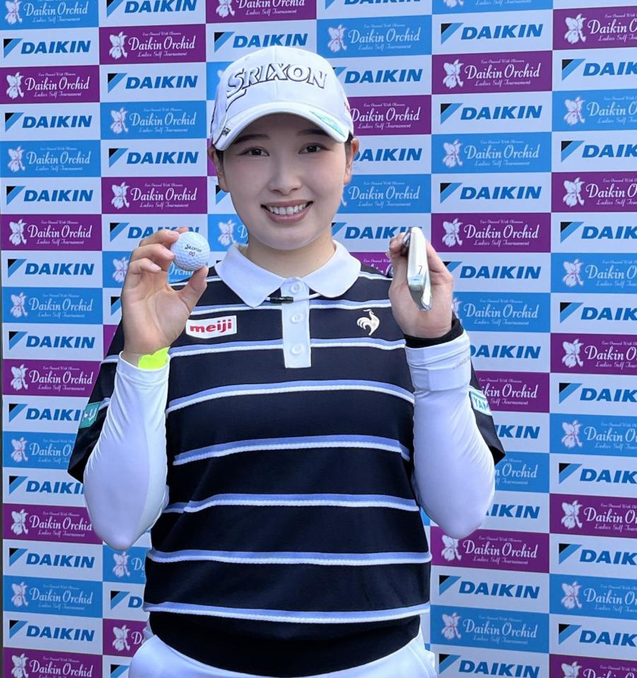 ホールインワンを達成した小祝さくら