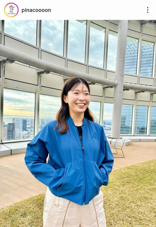 渋野日向子のインスタグラム（ｐｉｎａｃｏｏｏｏｎ）より