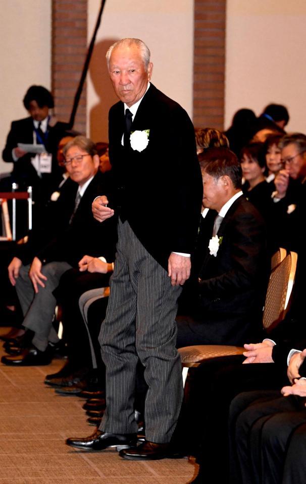 発起人代表を務める青木功氏（撮影・佐藤厚）