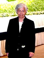 参列した岡本綾子氏　