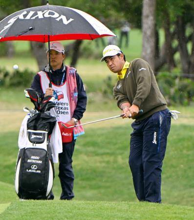 　最終ラウンド、通算９アンダーで２１位の松山英樹＝ＴＰＣサンアントニオ（共同）