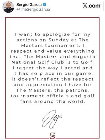 セルヒオ・ガルシアＸ（＠ＴｈｅＳｅｒｇｉｏＧａｒｃｉａ）より