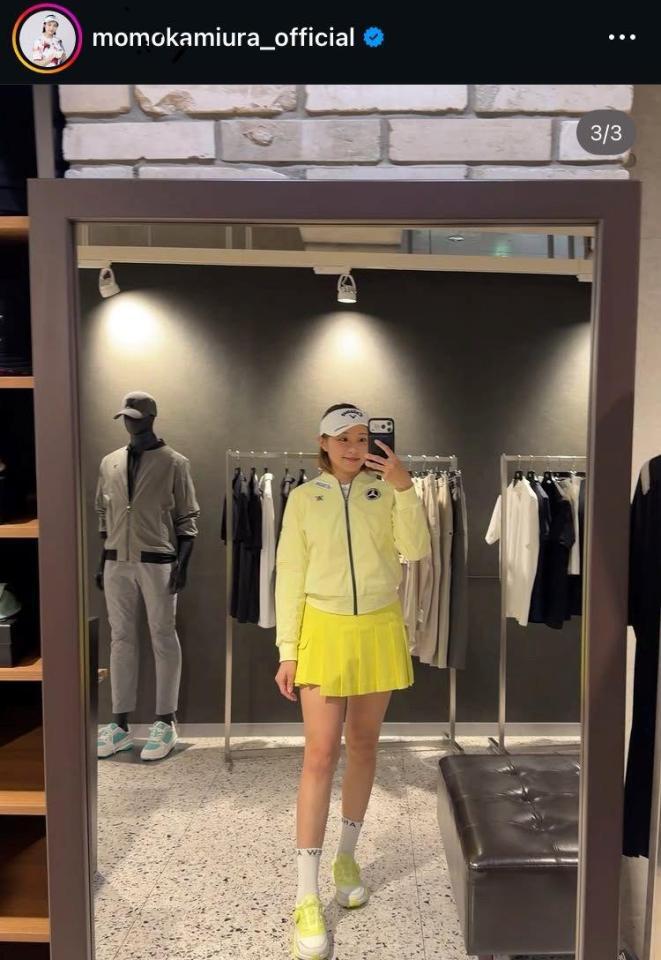 三浦桃香のインスタ（＠ｍｏｍｏｋａｍｉｕｒａ＿ｏｆｆｉｃｉａｌ）より