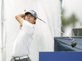 　ミズノ・オープンに向け調整する細野勇策＝ＪＦＥ瀬戸内海ＧＣ