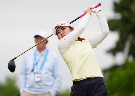 　第１ラウンド、３アンダーで８位の古江彩佳＝ヘーゼルティンナショナルＧＣ（共同）