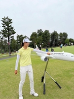 帰国便「このあたりに乗りました！」と馬場咲希