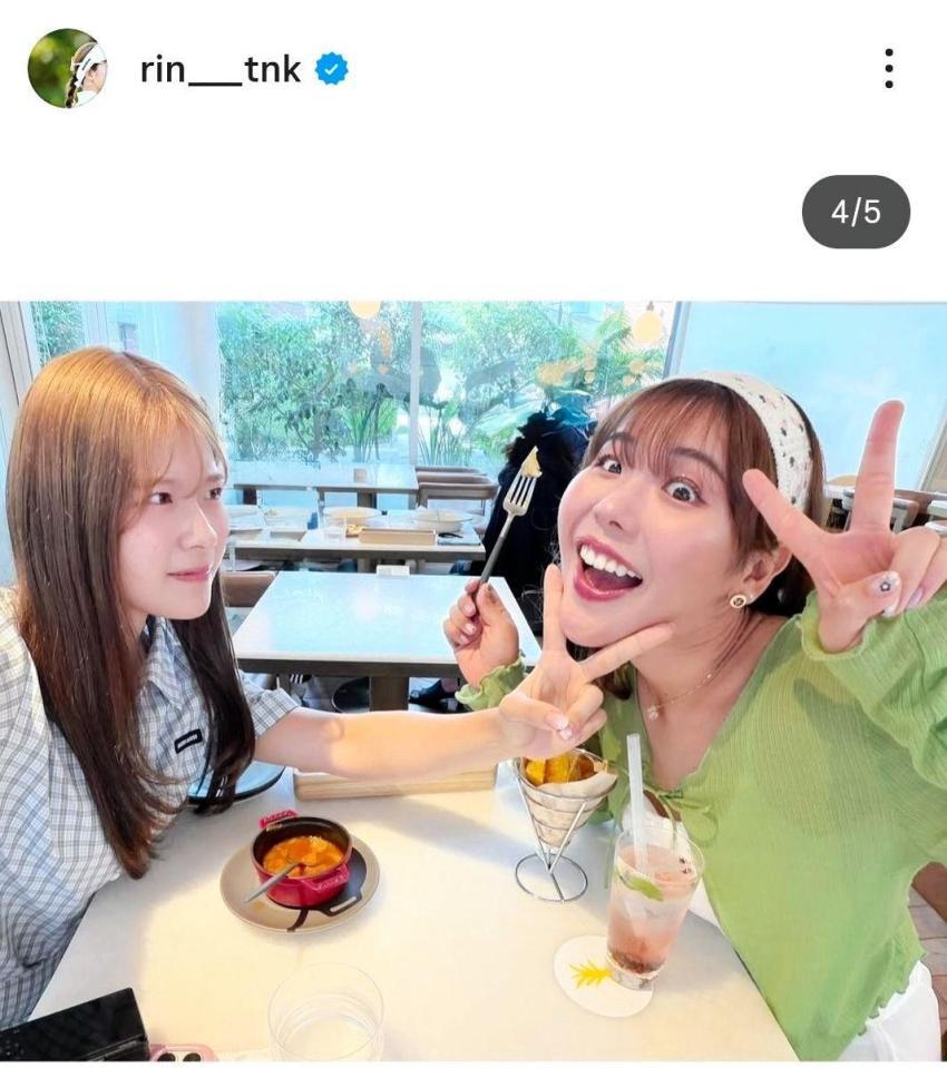 吉田鈴のインスタグラム（＠ｒｉｎ＿＿＿＿ｔｎｋ）から