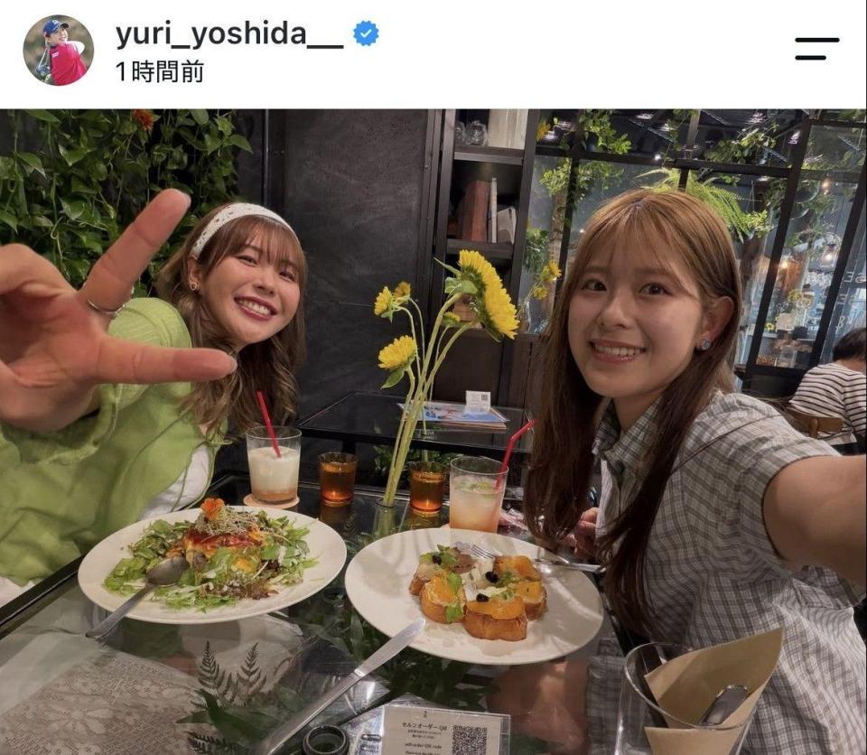 吉田優利インスタグラム（ｙｕｒｉ＿ｙｏｓｈｉｄａ＿＿）より