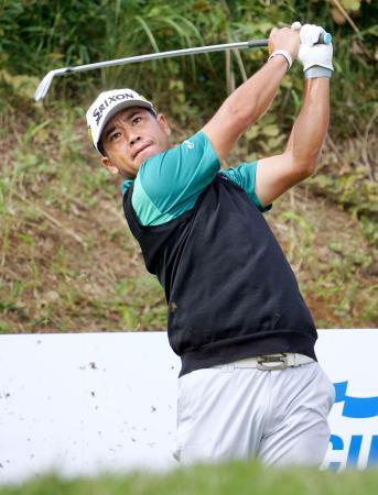 　練習ラウンドで調整する松山英樹＝横浜ＣＣ